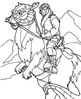 A coloring page of star wars